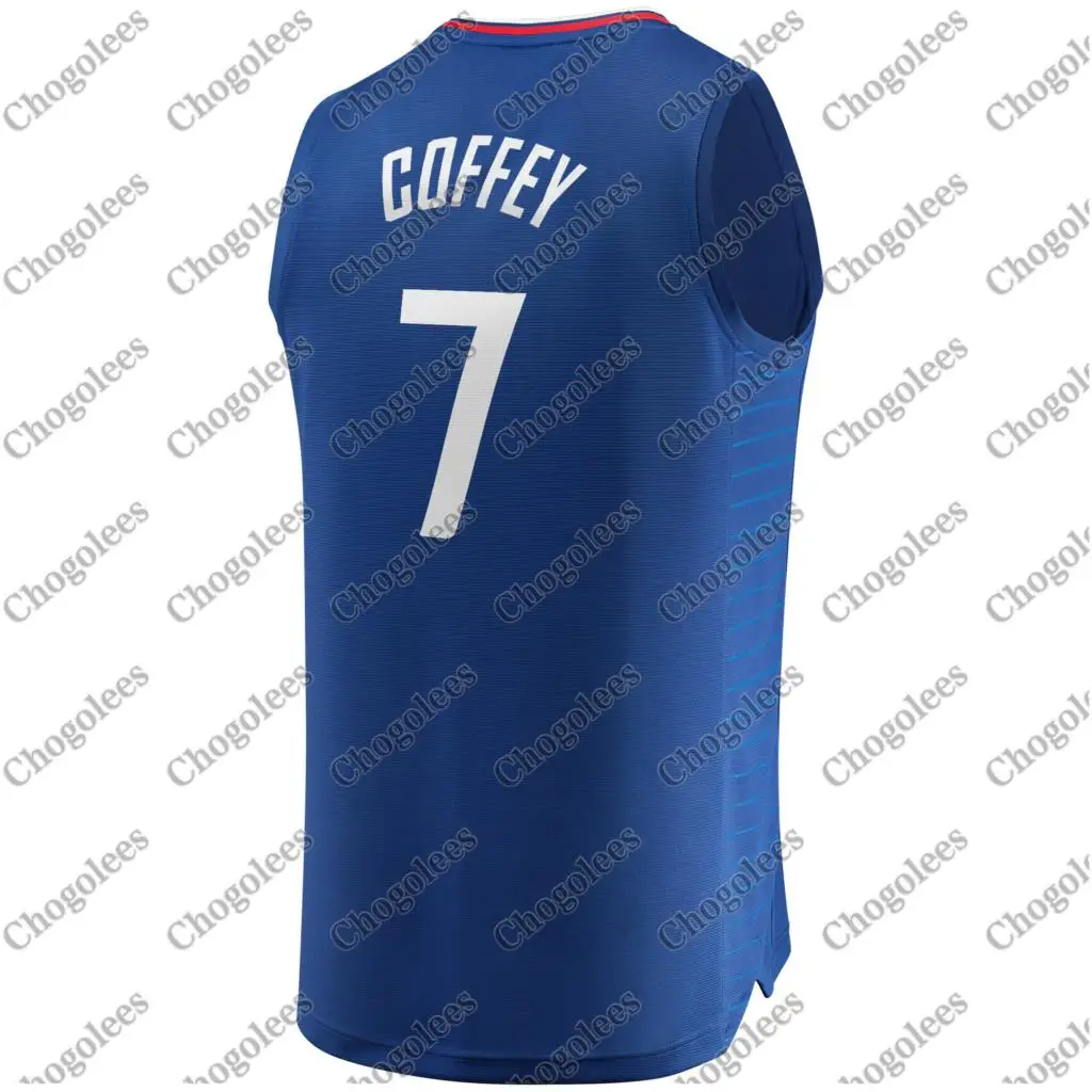

Men Basketball Jersey Amir Coffey LA Branded Fast Break Jersey Royal Icon Edition