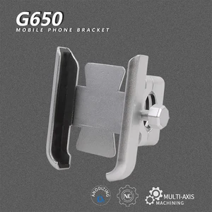 motorcycle mobile phone bracket aluminum handle bar gps stand holder parts accessories for bmw g650 xcountryxchallengexmoto free global shipping