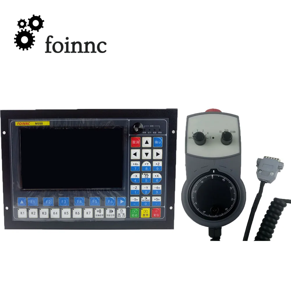 

5 Axis CNC kit 5-Axis Emergency Stop Electronic Handwheel MPG+ 5 Axis Offline CNC Controller M350 1MHz G-Code