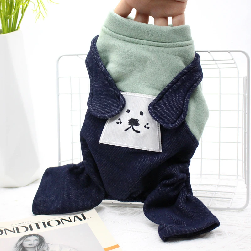 

New Dog Winter Jumpsuit XL Small Pet Dog Clothes Pomeranian Overalls Doggie Boy Female Suit For Cat Corgi Yorkshire Dog Costume