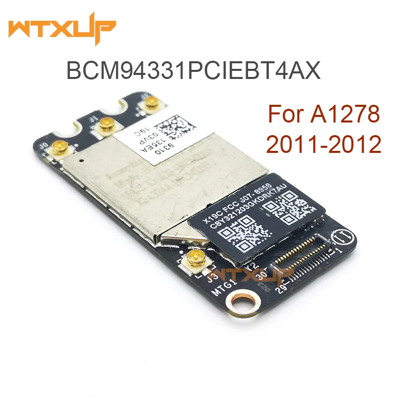 BCM94331PCIEBT4CAX BCM94331PCIEBT4 для Macbook Pro A1278 A1286 2011 2012 год Wi-Fi-карта + bluetooth 3 0 4 карта ноутбука |