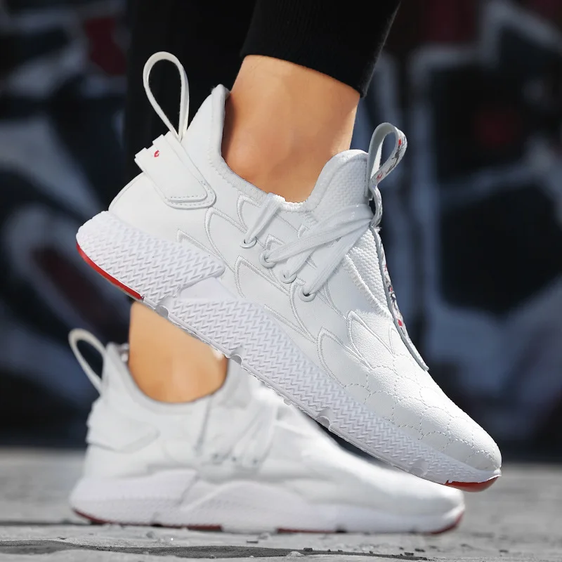 Кроссовки мужские на шнуровке Повседневная Удобная уличная модная дышащая обувь