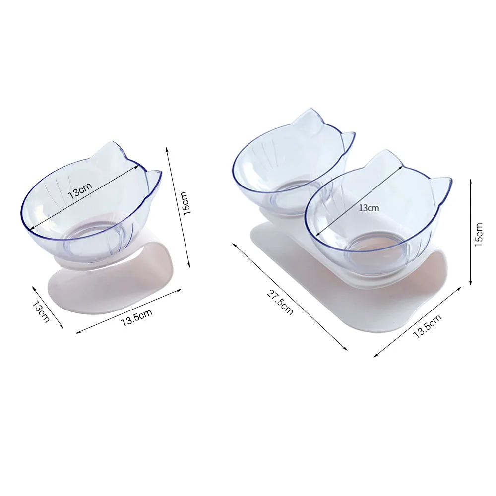 NICREW Кошачьи миски прозрачный безопасный Материал Non-slip Pet Еда поилки для собак с