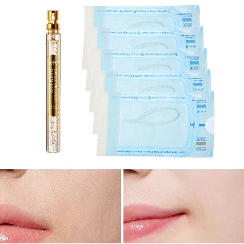 

24K Gold Face Serum Active Collagen Silk Thread Face Essence Anti-Aging Smoothing Firming Moisturizing Hyaluronic Skin Care Set