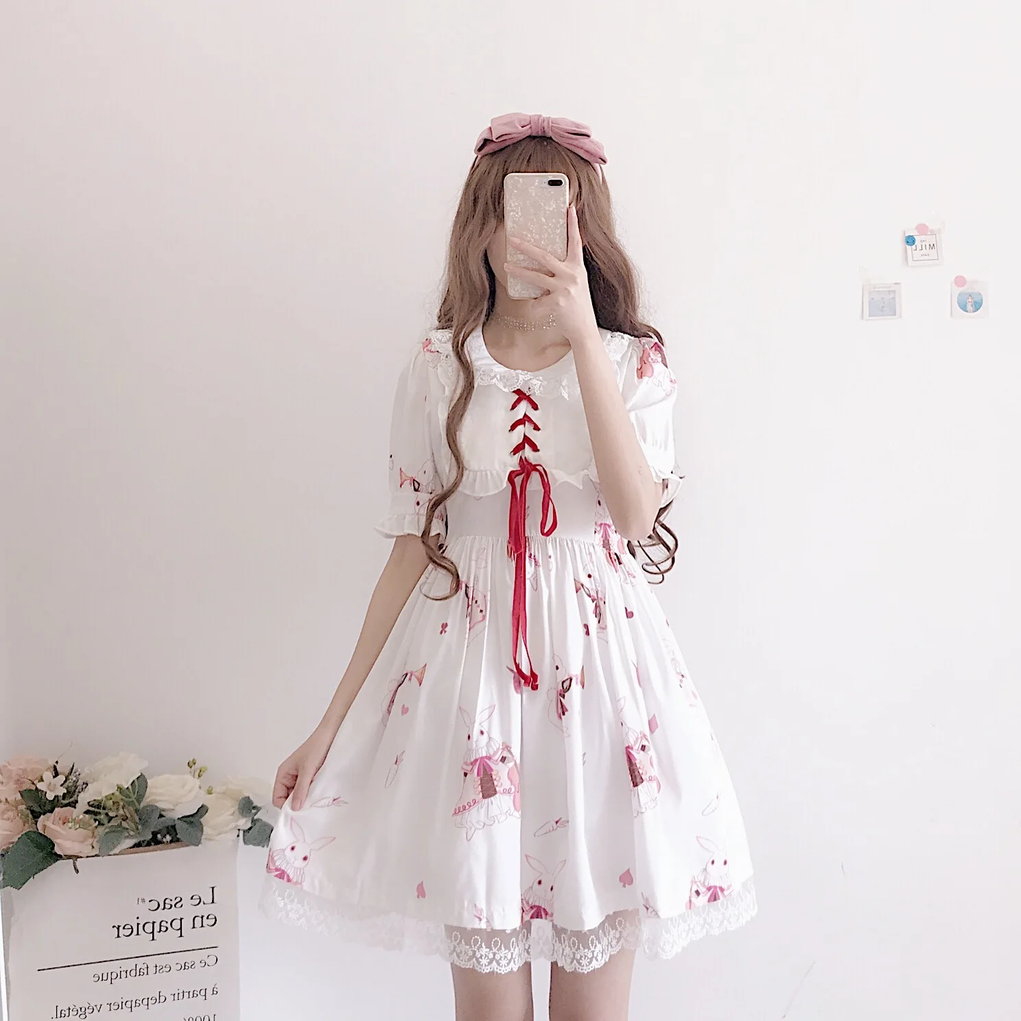 Платье в стиле &quotЛолита&quot милое платье милого кролика для девочек японском