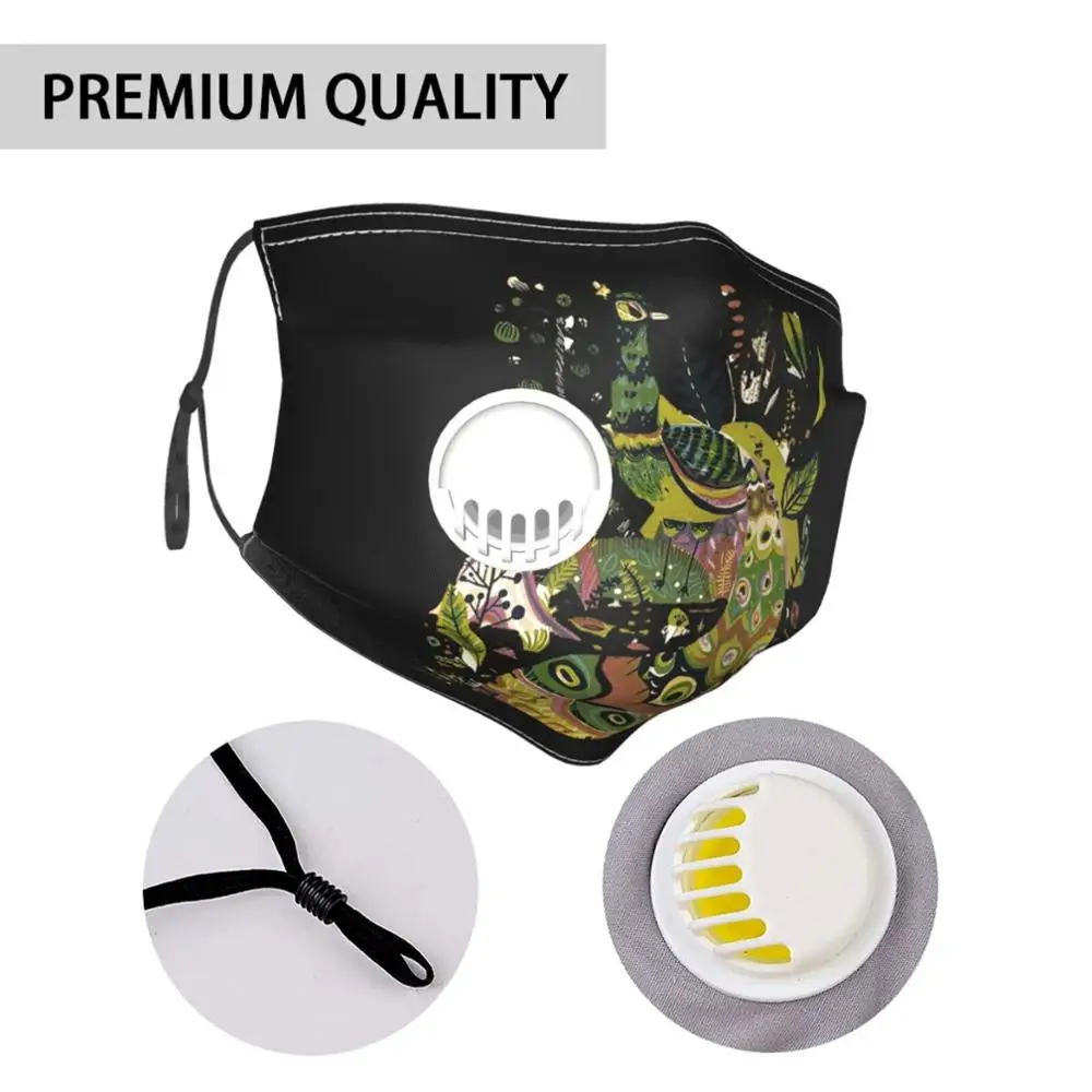 Космический Павлин для детей мужчин женщин маска лица регулируемая с петлей