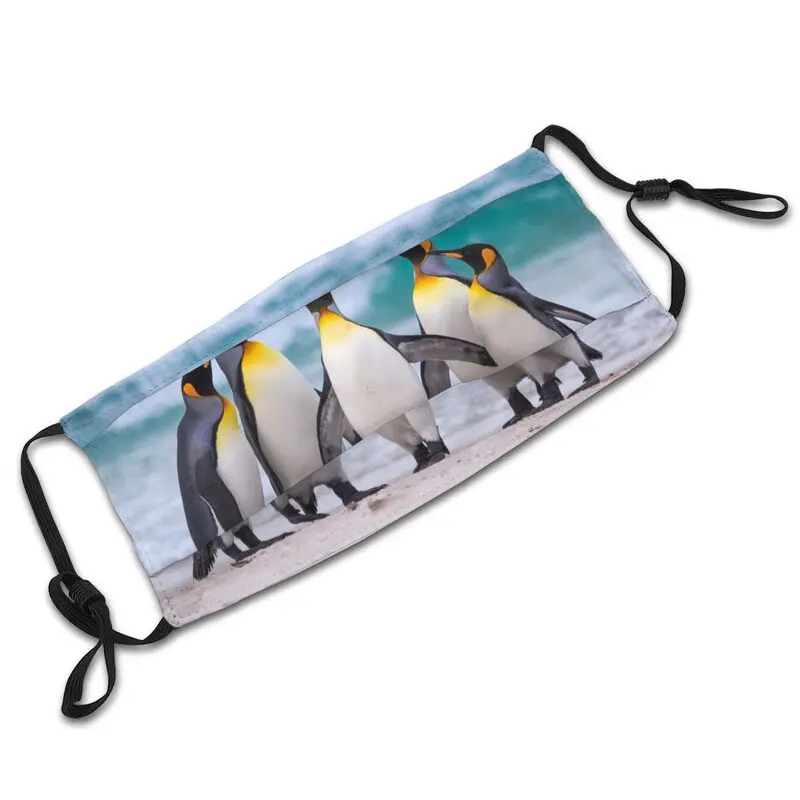 

Trendy Wildlife Penguin Face Mask Unisex Adult Anti Haze Dust Mask with Filters Protection Respirator Breathable Mouth Muffle