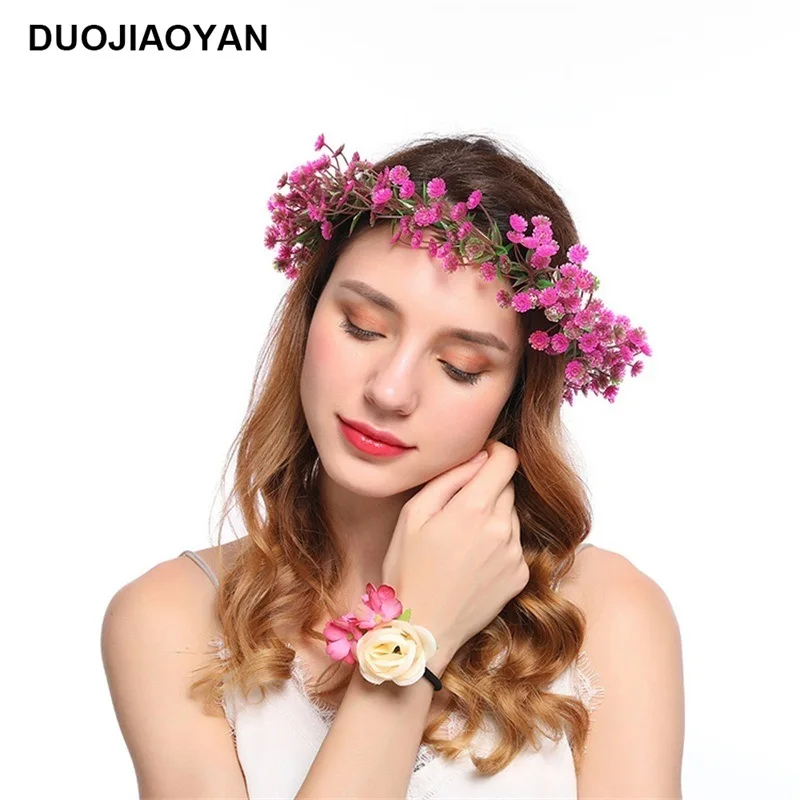 Новая богемная имитация более деликатного и очаровательного цветочного венка