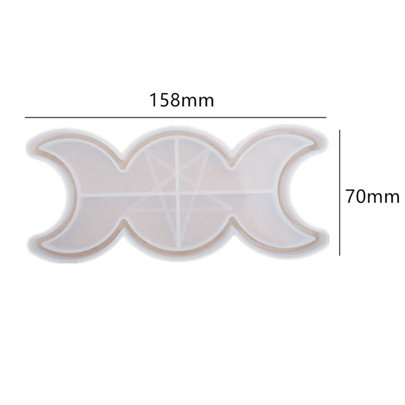 

Moon Star Candle Holder Tray Silicone Mold Triple Moon Dish Tray Molds Moon Phase Tray Resin Molds For Epoxy Resin