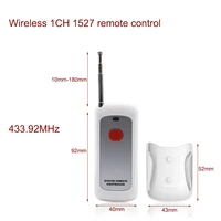 long distance 1 channel 1527 learning code remote control wireless transmitter for light switch electronic gates access control