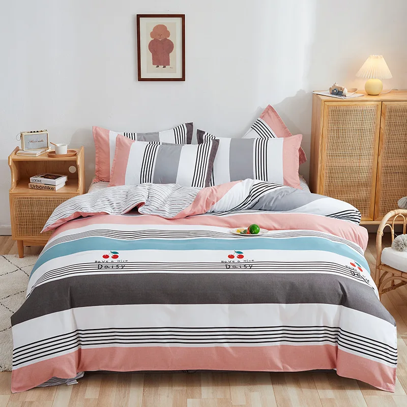 

ELKA Simple Floral Style Brushed 1.2m 1.5m 1.8m Duvet Cover Bed Cover Set Comforter Bedding Sets Bedding Set Oceania
