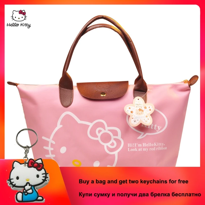 2019 новый HELLO KITTY мода портативная женская сумка милый мультфильм большой емкости