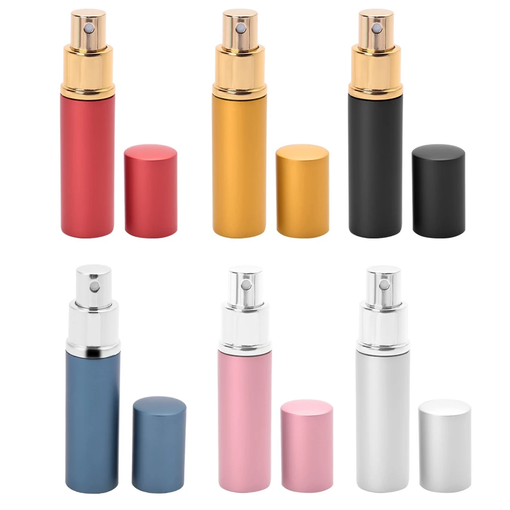 Флюоресцентный алюминиевый флакон 10 мл портативный дорожный распылитель