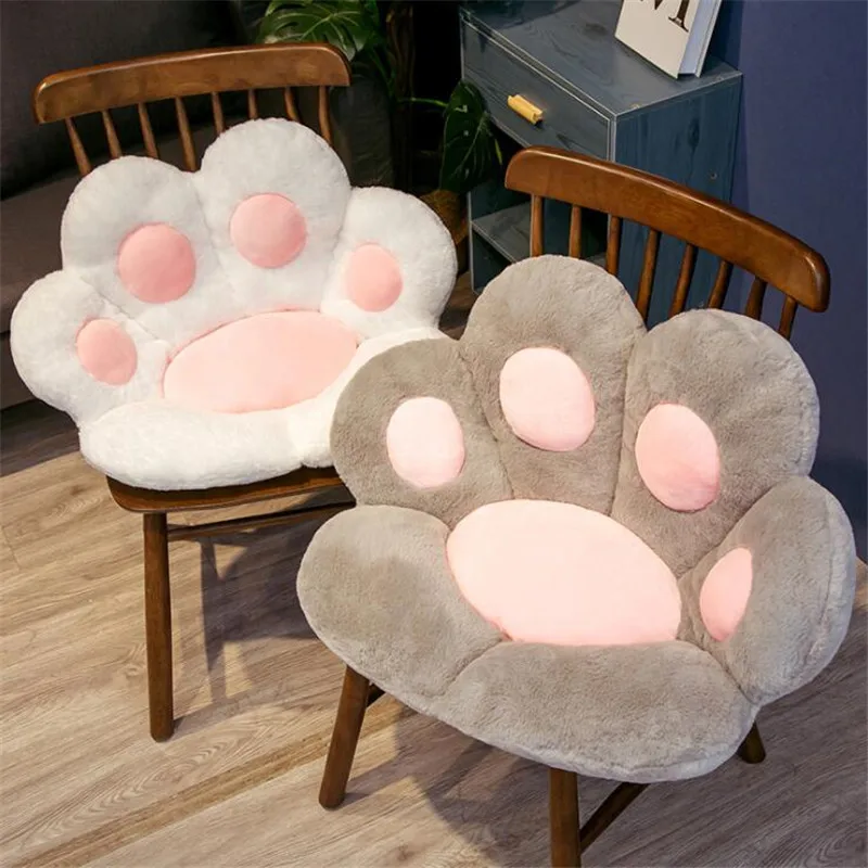 

Cat Paw Kawaii Pillow Animal Seat Cushion Stuffed Hand Warmer Plush Sofa Indoor Floor Home Chair Decor Winter Gift