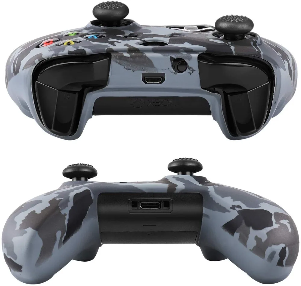 Силиконовый защитный чехол ZOMTOP для Xbox One X S, защитный чехол для контроллера, камуфляжный чехол с принтом для переноса воды
