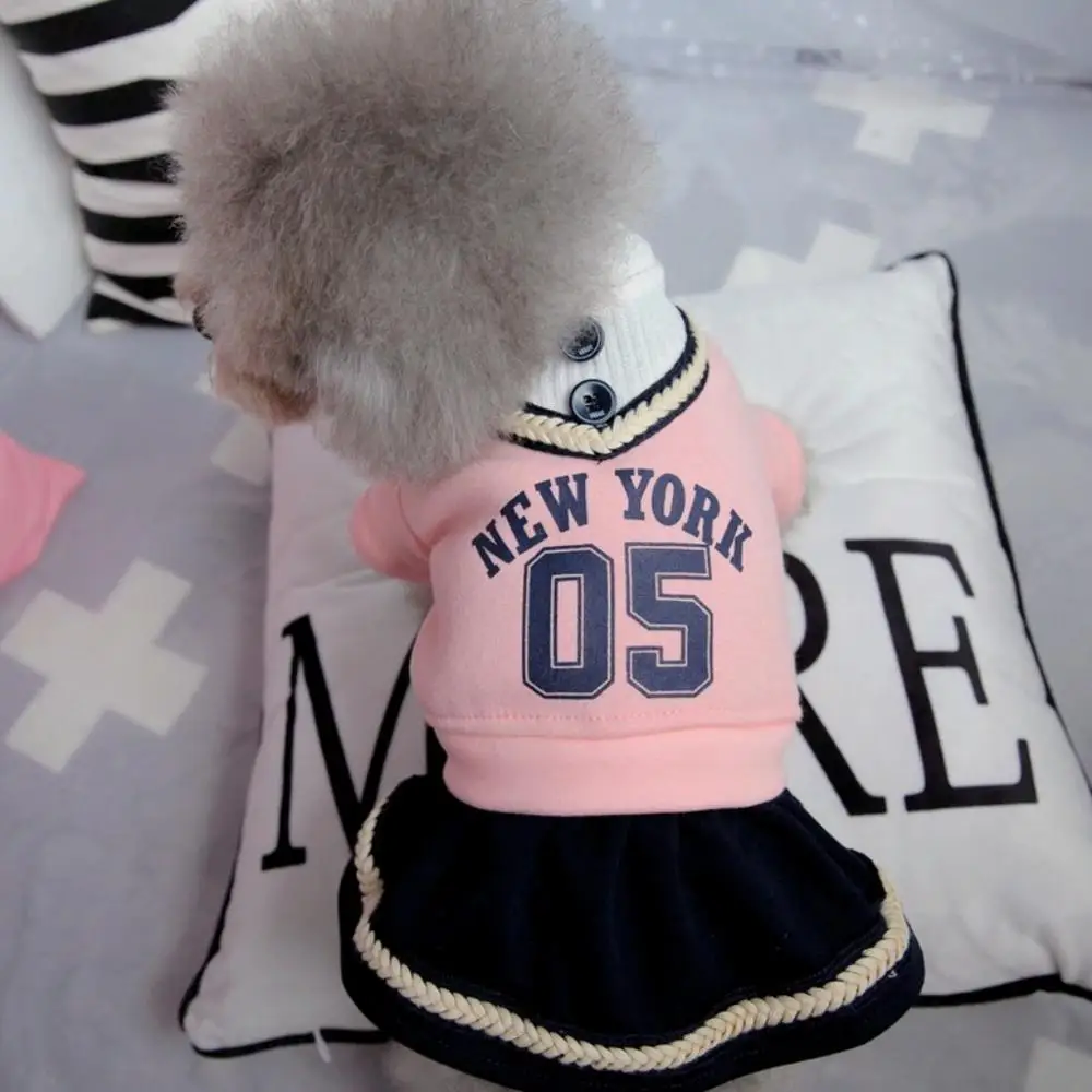 Осеннее платье принцессы для собак пальто кошек одежда маленьких юбка щенков 2