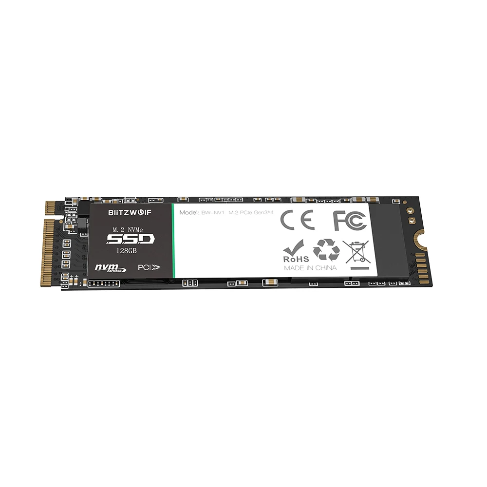 Внутренний жесткий диск BlitzWolf PCIe Gen3 * 4 NVMe1.3 SSD 128 ГБ 256 512 ГБ|Внутренние