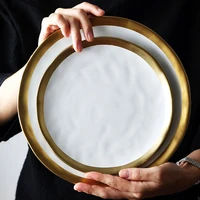 nordic creative black western food flat plate japanese ceramic home hand painted %d1%82%d0%b0%d1%80%d0%b5%d0%bb%d0%ba%d0%b8 %d0%b4%d0%bb%d1%8f %d0%b5%d0%b4%d1%8b luminarc platos cer%c3%a1mica
