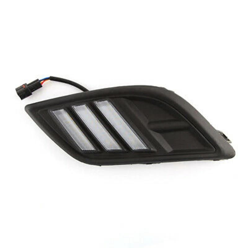 

2Pcs LED Daytime Running Light Fog Light for Chevrolet Sail 2014-2017 White Turn Signal Light Yellow Blue Fog Lamp