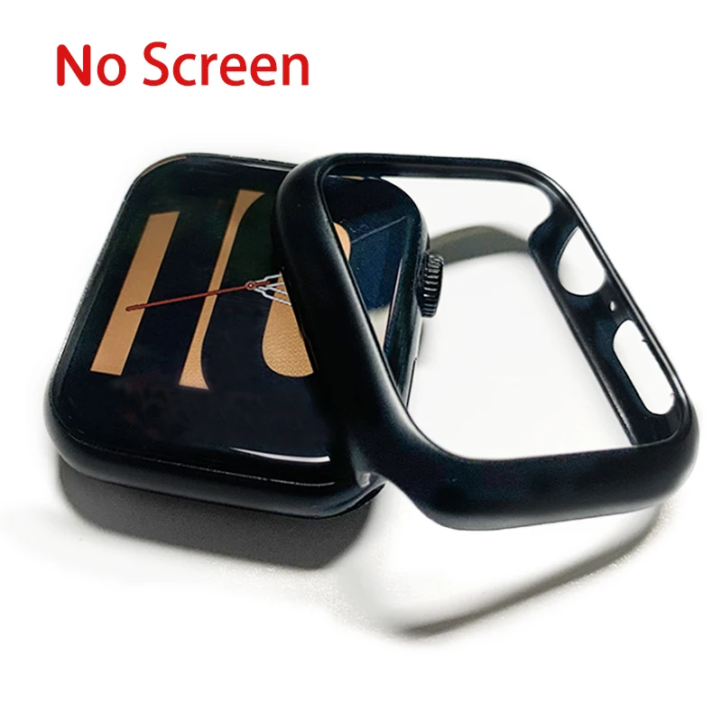 Matte cover For Apple Watch Series 6 5 4 38MM 44mm 40mm Frame Protective Case Cover Shell Bumper Case for iWatch 5 4 Cover 42MM