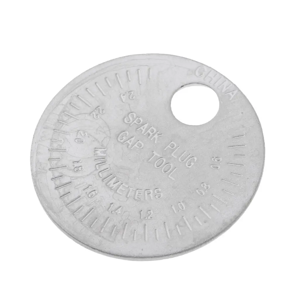 

Свеча зажигания, круговая Свеча зажигания монетного типа от 0,5 до 2,4 мм, датчик свечи зажигания мотоцикла, инструмент производительности све...