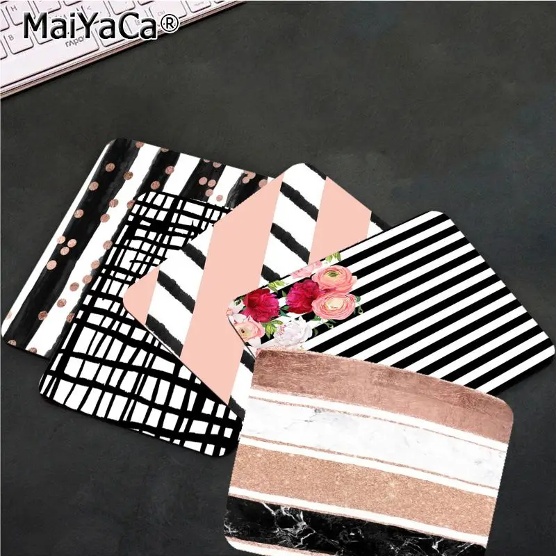 MaiYaCa ваши собственные коврики черные акварельные полосы компьютерные игровые