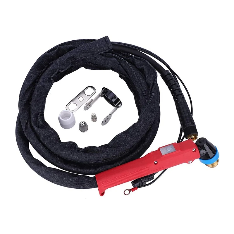

P80 Plasma Cutter Tools Plasma Cutting Torch Accessories for LGK60 LGK80 LGK100 (RED P80-2.5M(Feet))