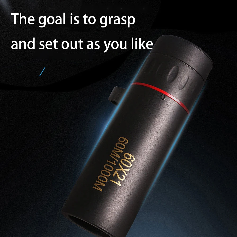 60x21 BAK4 Zoom Monocular Binoculars with Wrist Strap Mini Portable Telescope Optics Scope for Outdoor Camping Hunting | Инструменты