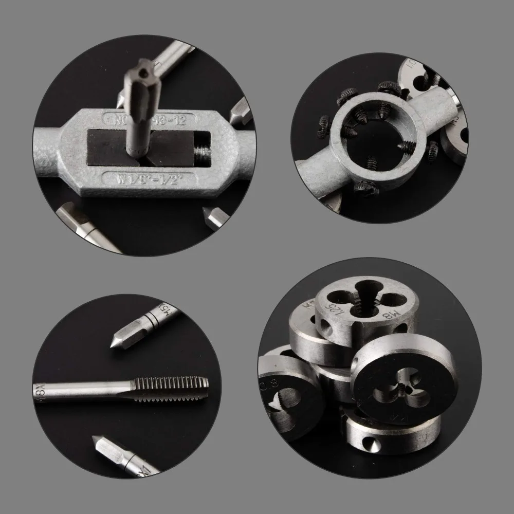 Flexsteel для выведения токсинов, 40 шт легированной стали 58-62HRC крана и набора пресс-форм, 9/20/40 шт. Метрическая гаечный ключ инструменты для резьбы умирает держатель для профессионального использования