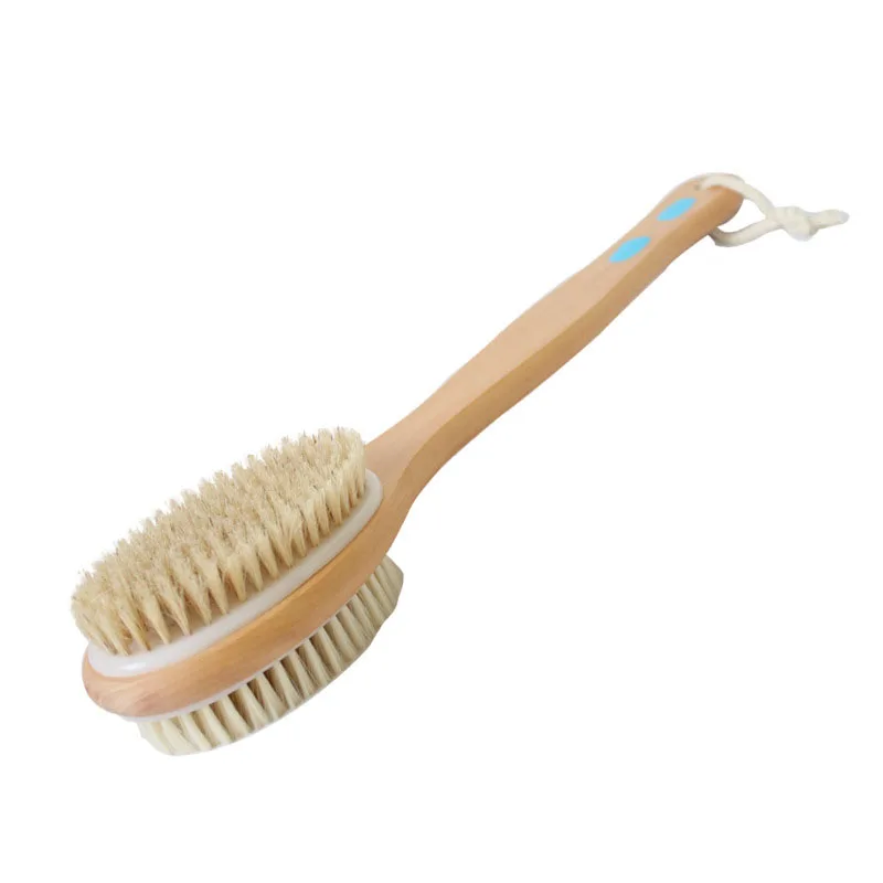 

Long-handled Pig Hair Massage Bath Brush, Exfoliating Brush, Deep Cleansing, Body And Face Massage