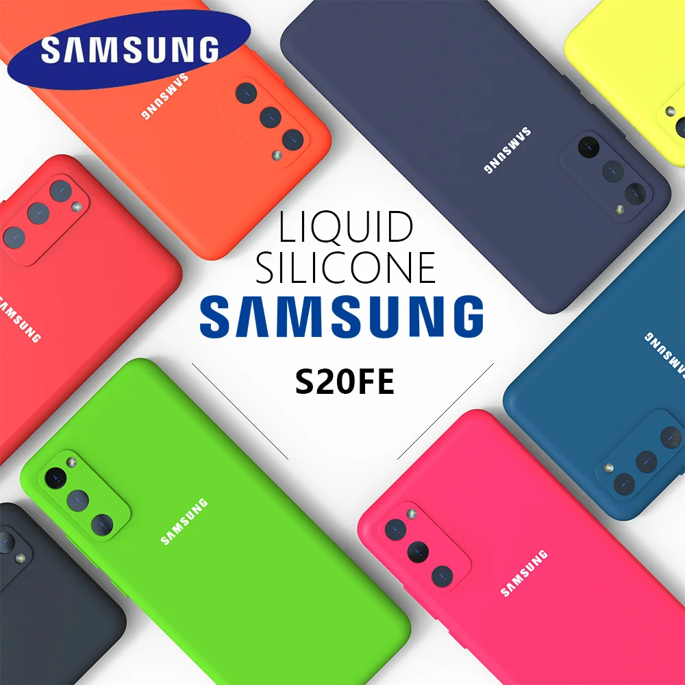 Чехол для Samsung S20 FE жидкий силиконовый чехол телефона Galaxy Ultra Plus S20FE без отпечатков