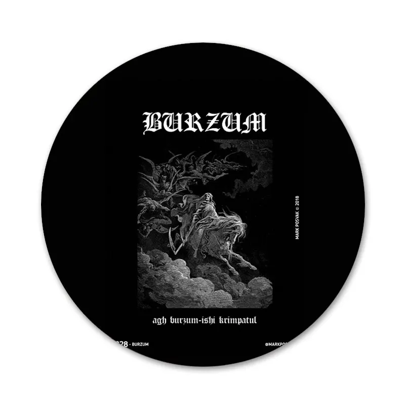 Значки для норвежской группы black Burzum значки металлические фотографий 58 мм | Дом и