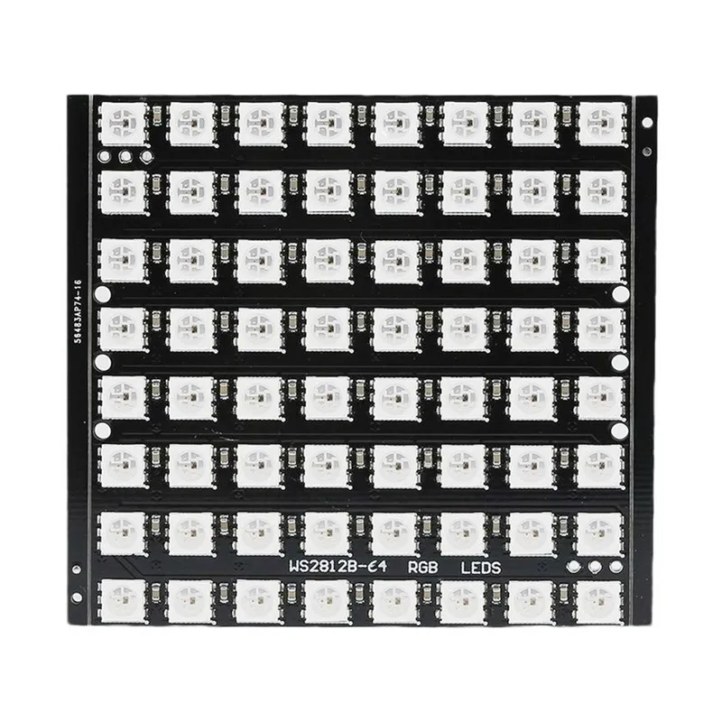 8x8 64 светодиодная матрица WS2812 LED 5050 RGB полноцветная плата драйвера для