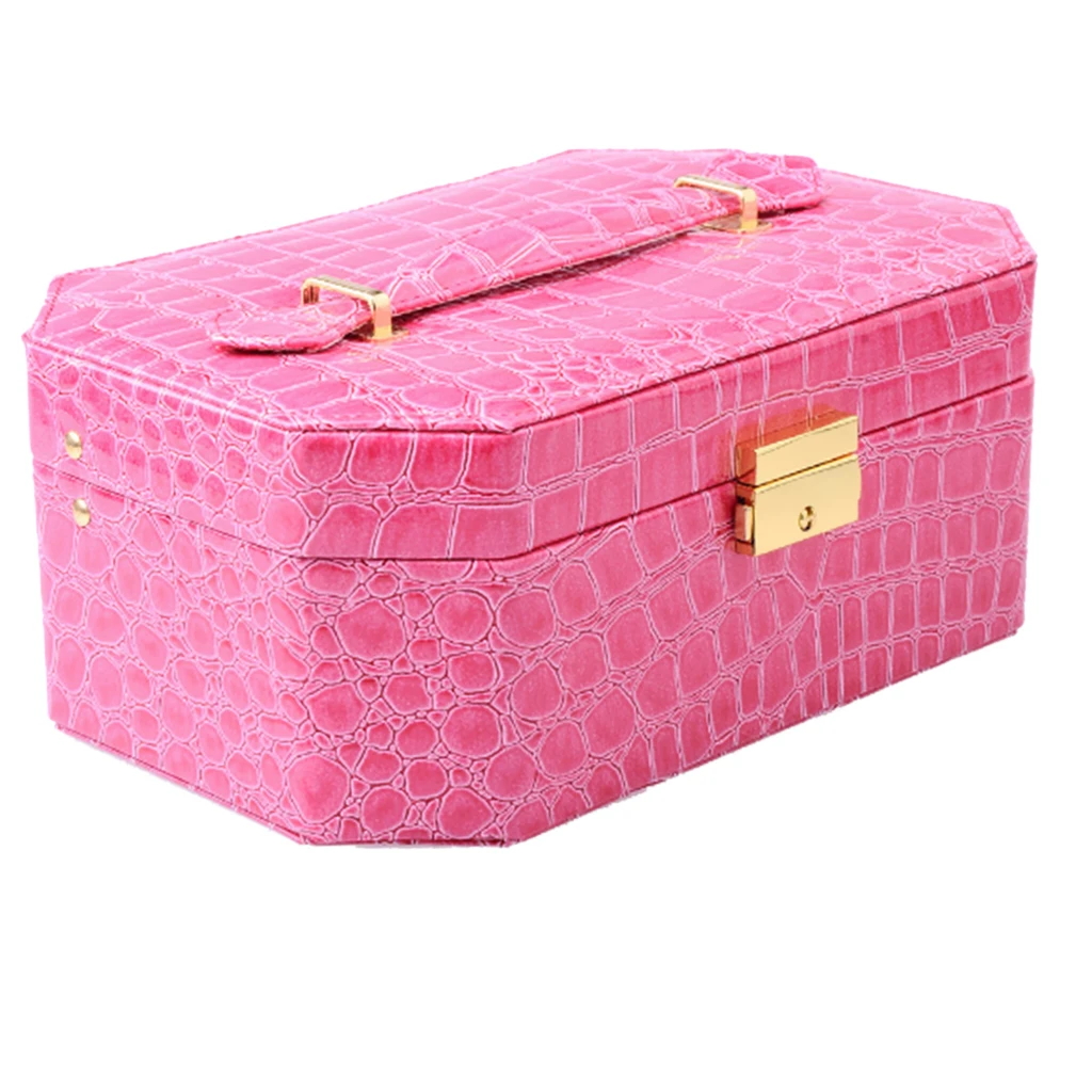 

Luxury Jewelry Box for Necklace Ring Storage Organizer PU Leather Jewellery