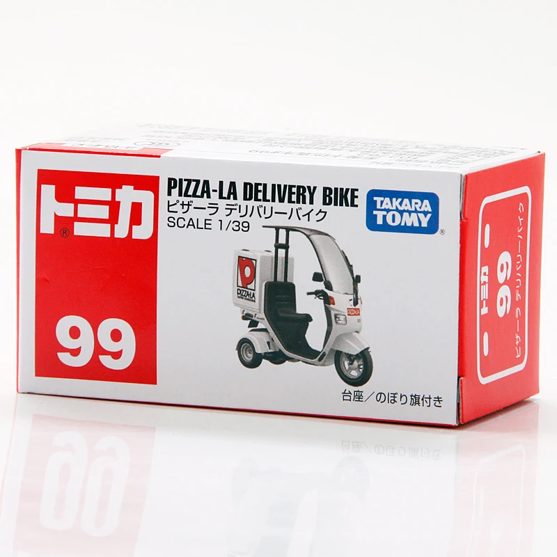 Takara Tomy Tomica 1/39 пицца ла велосипед для доставки 5 см металлический литой автомобиль