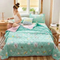 cheap thin blanket comforter cover quilting cartoon deer printed summer quilt home textiles suitable for children men adult