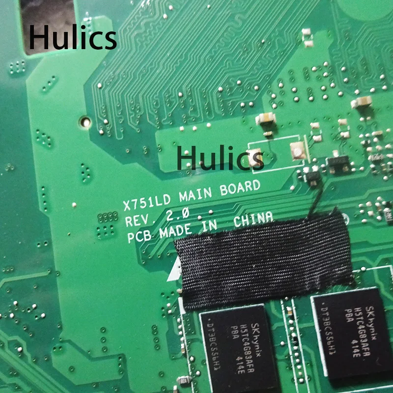 Hulics оригинальный X751LA материнская плата для ноутбука ASUS F751 F751L X751LAB X751LD X751L X751 с SR16Q