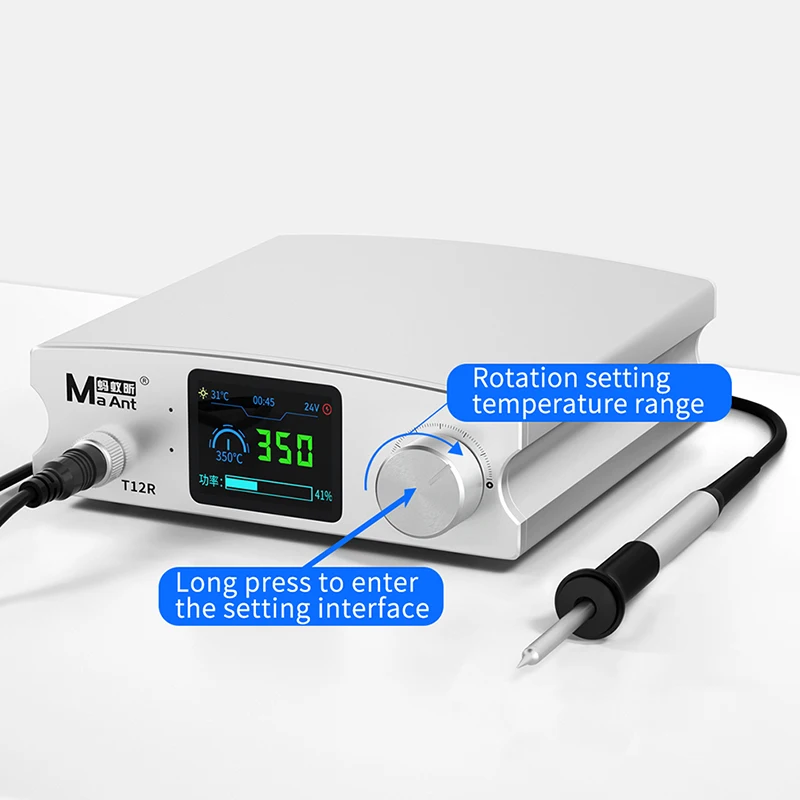 Интеллектуальная паяльная станция Ma-Ant T12R с контролем температуры для компьютера
