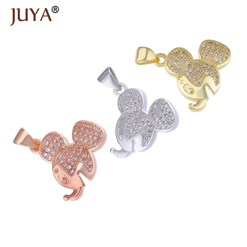 Juya новые модные милые животные Микки Кот рыба птица подвеска Подвески с ключиками для самостоятельного изготовления ювелирных изделий bedels voor Изготовление ювелирных изделий