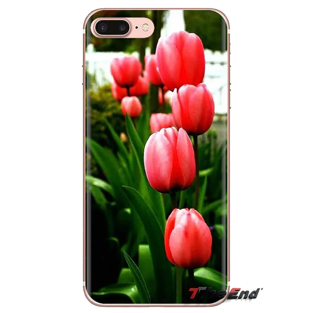 Мягкие чехлы для Huawei Honor 7X V10 6C V9 6A Play 9 Mate 10 Pro Y7 Y5 P8 P10 Lite Plus GR5 2017 тюльпан иллюстрация