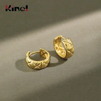 kinel 925 silver earrings korean irregular 18k gold earring for women 925 sterling silver wedding engagement jewelry
