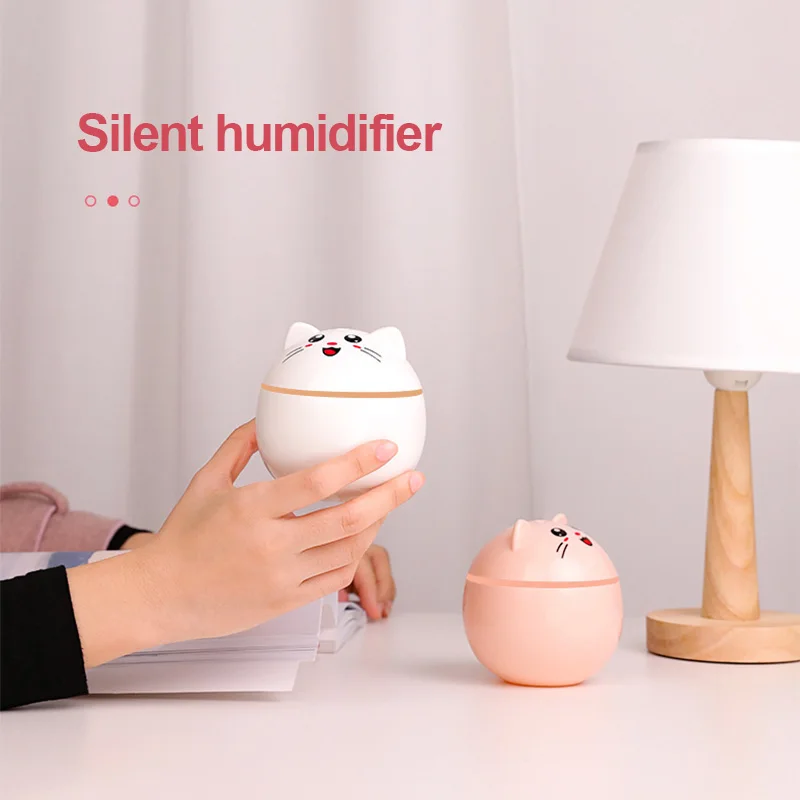 

300ML Portable Mini Pet Humidifier USB Ultrasonic Aroma Essential Oil Diffuser Colorful Lights Home Office Mute Car Air Purifier