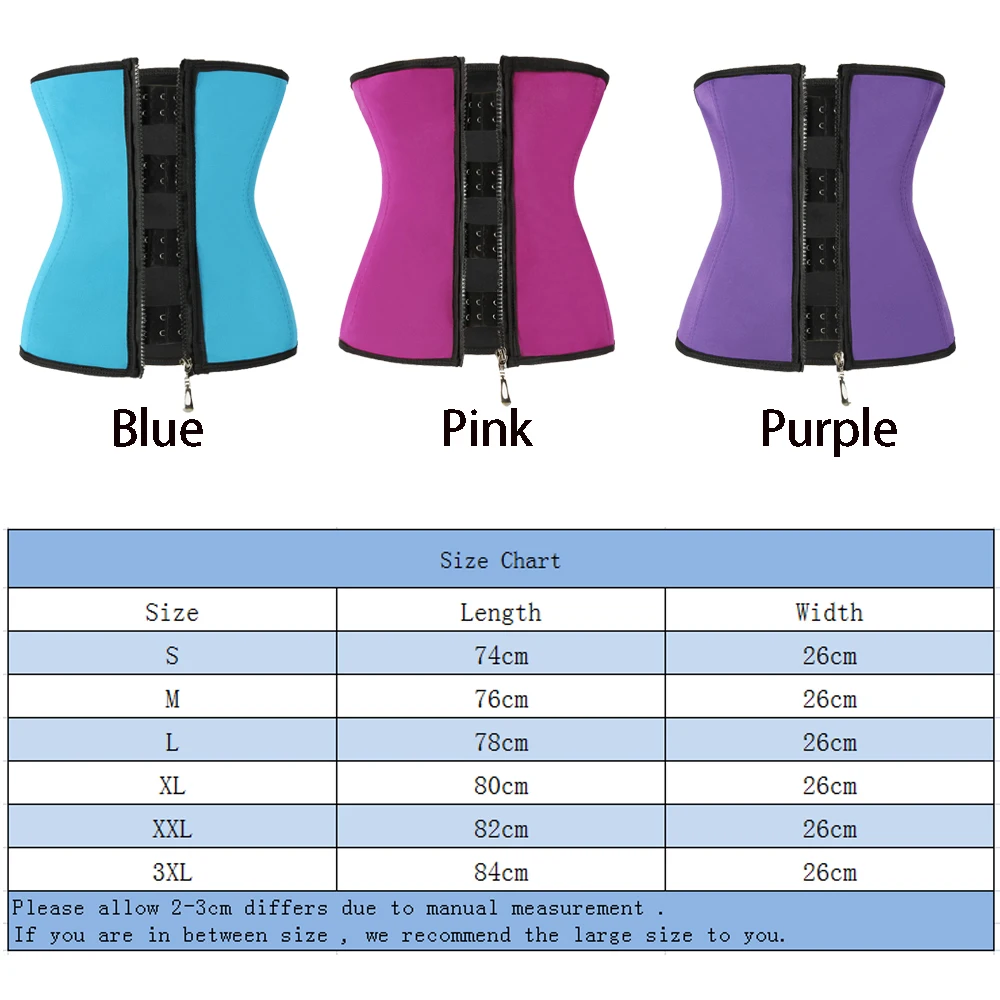 Женский неопреновый тренажер для талии корсеты коррекции фигуры на молнии с