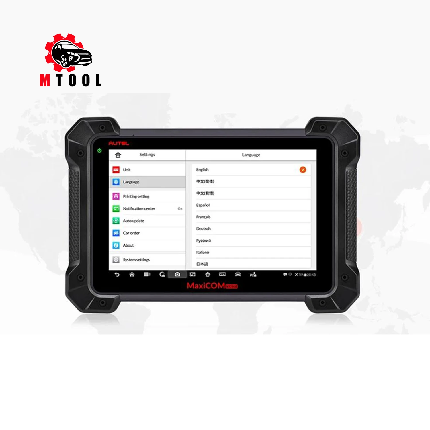 Autel MK908P автомобильный диагностический сканер MaxiSys J2534 программатор ЭБУ