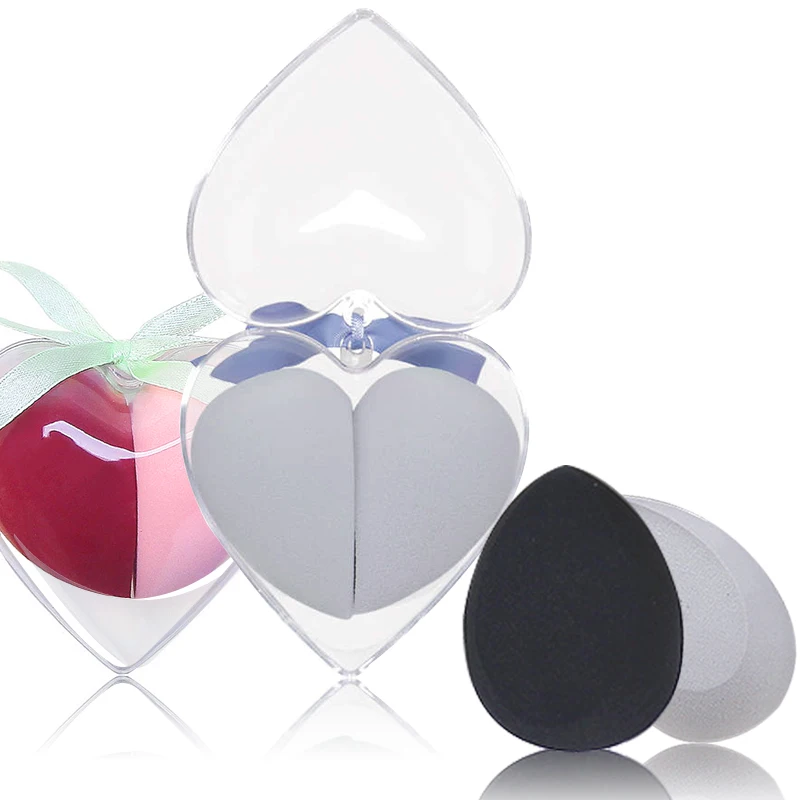 Модная губка в форме сердца косметическая капли воды мягкая для макияжа пудра