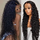Бразильский 30-дюймовый бразильский парик с глубокой волной 13x4, парик для женщин, волнистый парик на сетке 4x4, парик из натуральных волос Remy