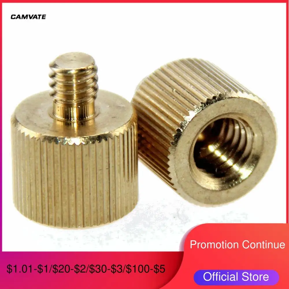 CAMVATE 2 Упак. 3/8 &quot 16 Female to 1/4&quot 20 Male Tripod резьба редуктор адаптер для штатива C1233|tripod