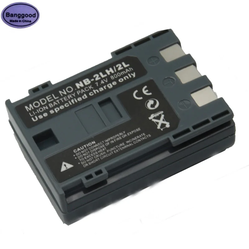 7.4V 800mAh NB-2LH NB2LH NB 2LH NB-2L NB2L Camera Battery Pack For CANON 350D 400D G7 G9 S30 S40 EOS PowerShot S70 Optura 400 |