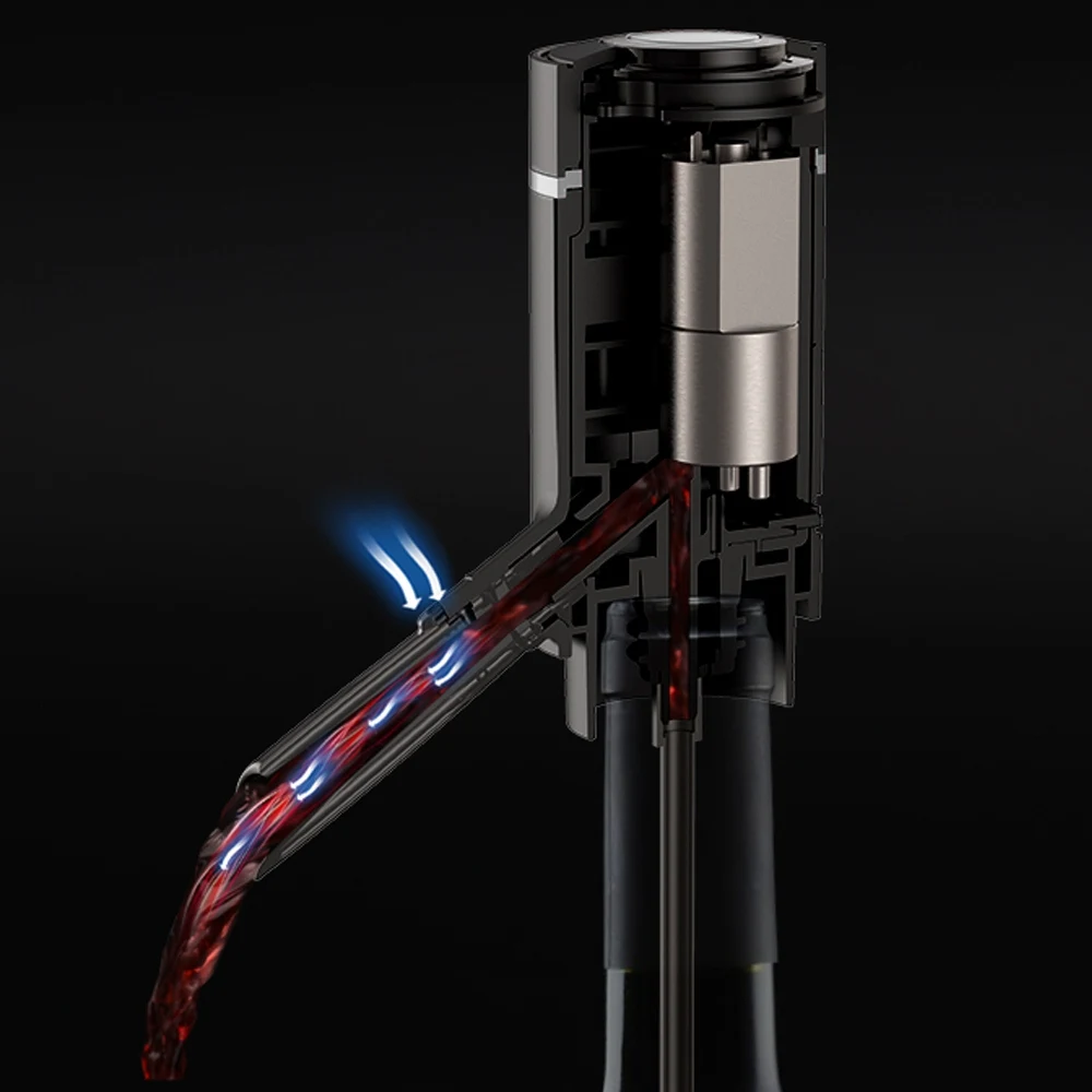 

Smart Electric Red Wine Dispenser Quick Sobering Automatic Wine Decanter USB Charging Aerator Pourer for Kitchen