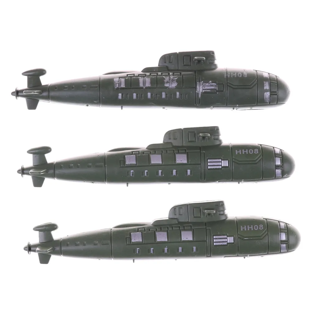 Modelo de submarino de juguete, Escena de arena, adornos de juguete, 2 uds./Set-0